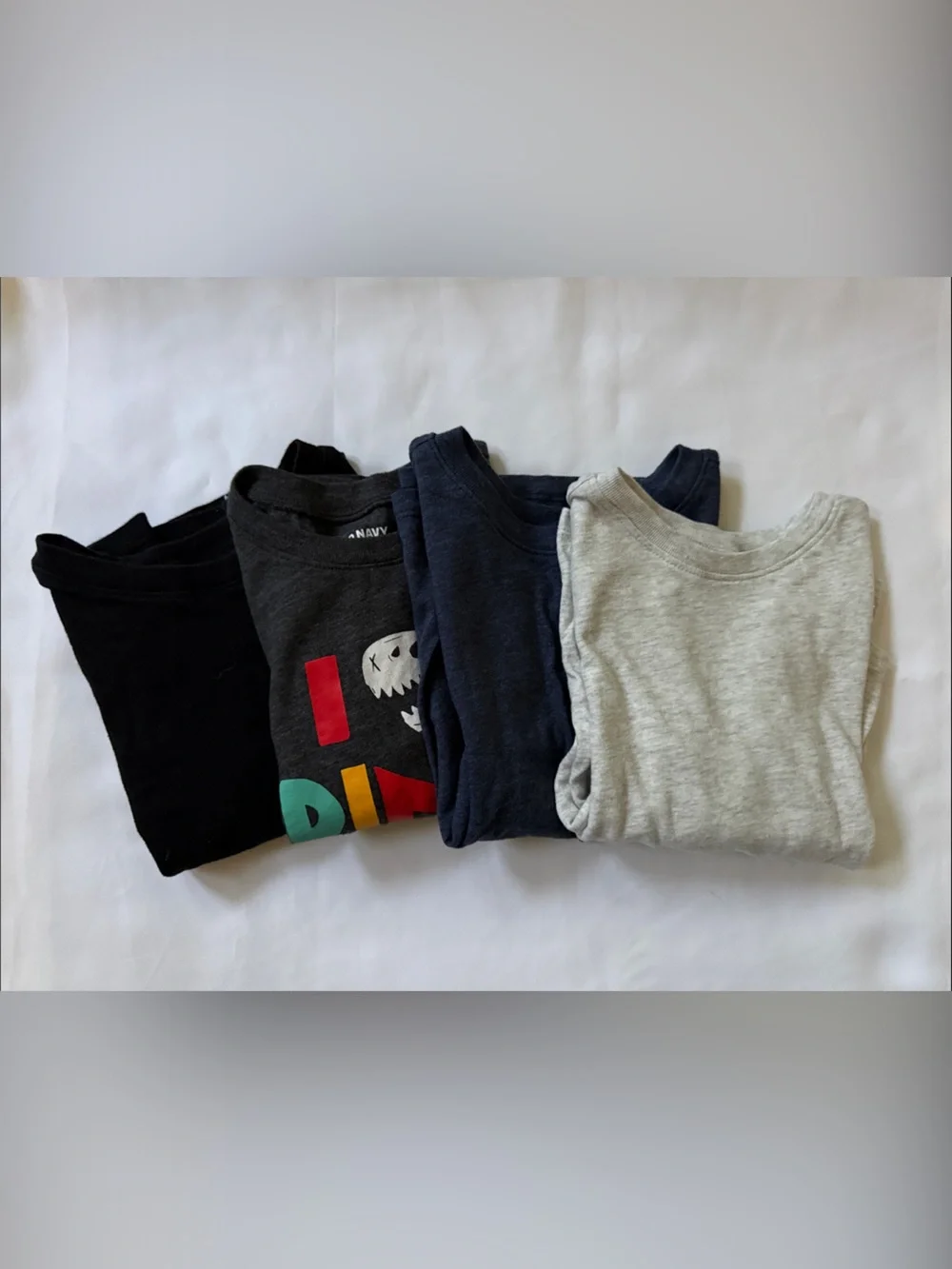 Old Navy Kids Tees - Black, Charcoal, Navy & Light Gray